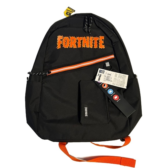 NEW Fortnite 18” Kids Black School Backpack - Padded Laptop Sleeve (NWT) - Picture 2 of 8